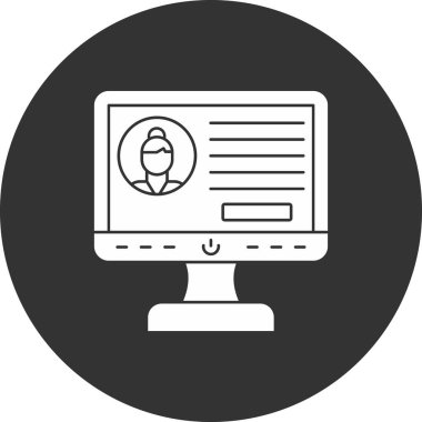 İş kadınının vektör illüstrasyonu