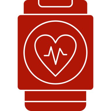 Kalp nabız vektör simgesi