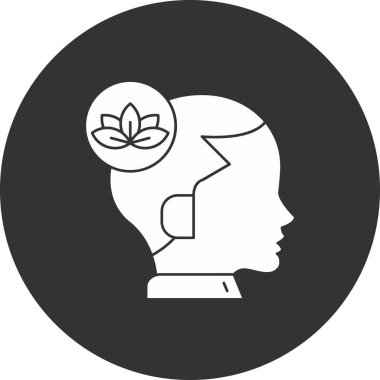 güzellik ve çiçek vektör simgesi.