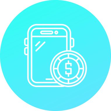 vektör cep telefon simgesi