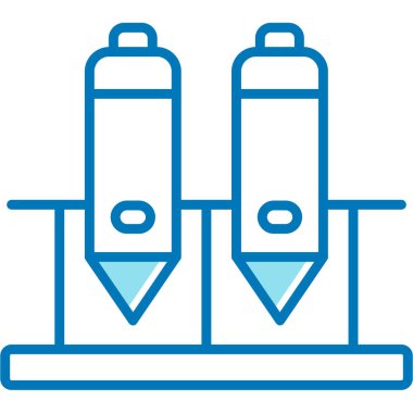 Kimya şişesi test simgesi