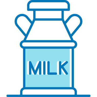 Süt. Web simgesi basit illüstrasyon