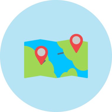 PIN vektör çizim Haritası