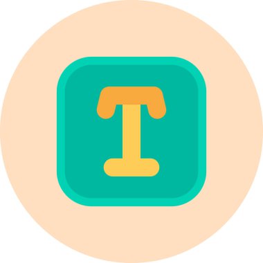 alfabe harfi t, vektör illüstrasyonu