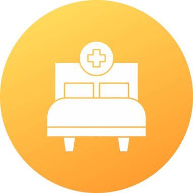 Hastane simgesinin vektör illüstrasyonu