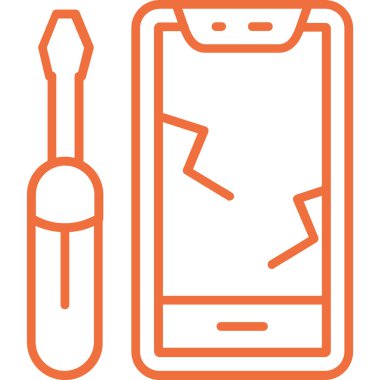 Smartphone Simgesi, vektör illüstrasyonu