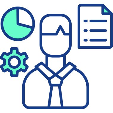 iş yönetimi vektör simgesi