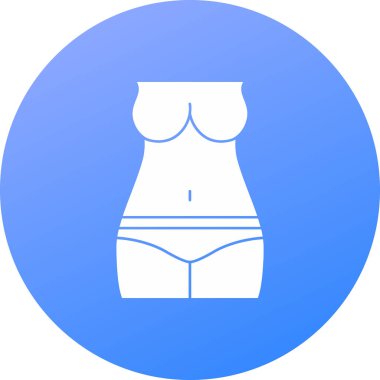 Kadın mayo vektör simgesi