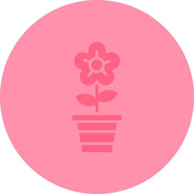 çiçek simgesi vektör illüstrasyonu