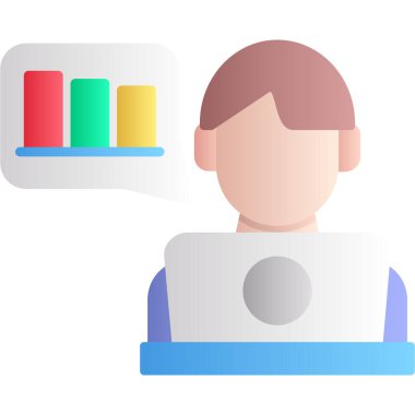 Dizüstü bilgisayar simgesi vektör çizimi