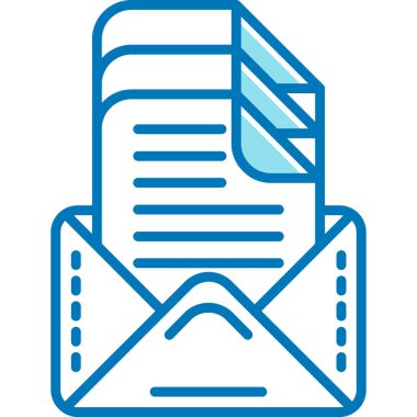 e-posta simgesi ana hat biçiminde