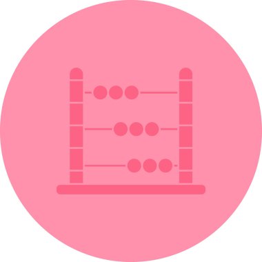 abacus ikon vektör illüstrasyonu