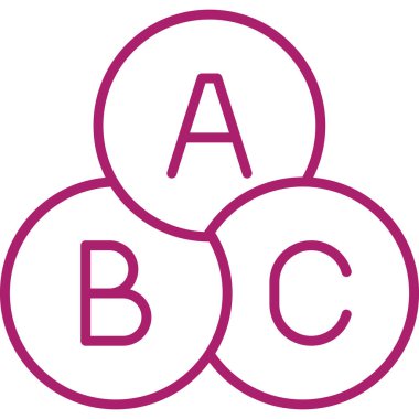 trend biçimi izole edilmiş arkaplanda abc alfabe simgesi