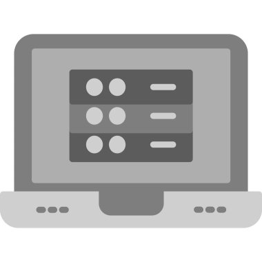 Bilgisayar simgesi, basit vektör illüstrasyonu