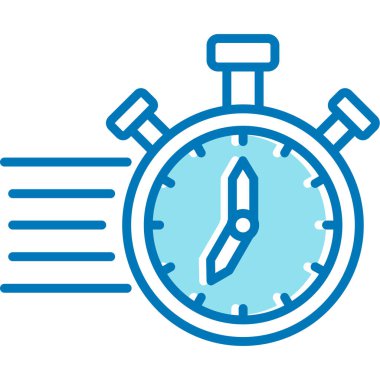 zaman yönetimi simgesi, vektör illüstrasyonu