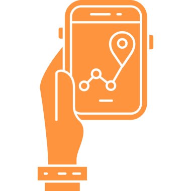 gps konum haritası simgesi