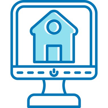 ev web simgesi basit illüstrasyon