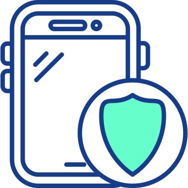 Cep telefonu. Web simgesi basit tasarım