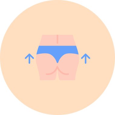 Erkek vücut ikonu. Vücut vektör illüstrasyonunun düz tasarımı