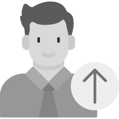 İş adamı avatarının vektör çizimi