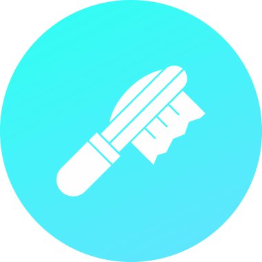 Fırça simgesi vektör illüstrasyonu