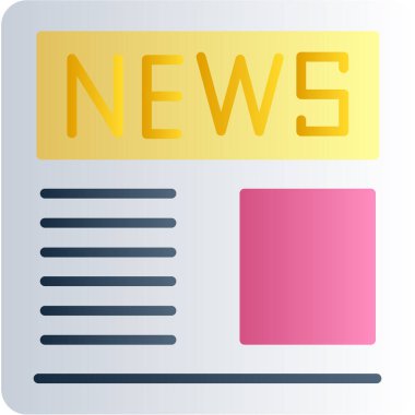 haber düz vektör simgesi