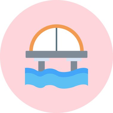 Yüzme havuzu. Basit resimleme