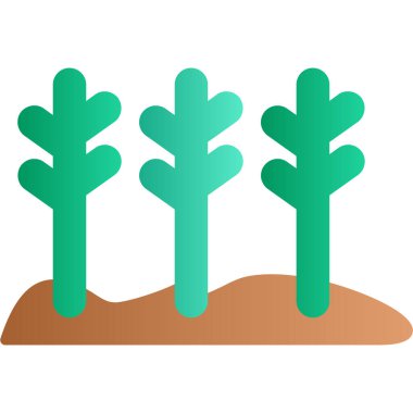 ağaç simgesi vektör illüstrasyonu