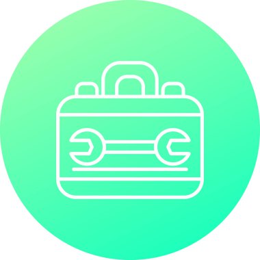 Modern oto tamir simgesinin vektör illüstrasyonu