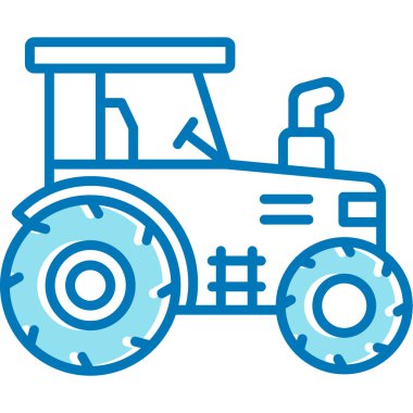 Traktör simgesi, anahat stili