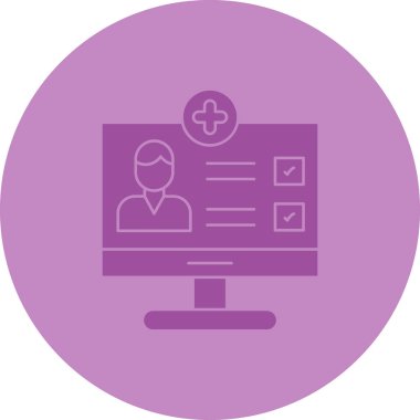 tıbbi vektör simgesi modern basit illüstrasyon