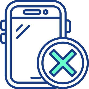 Akıllı telefon. Web simgesi basit illüstrasyon