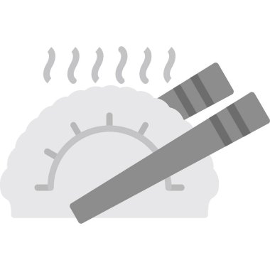 Bir karikatür ve simgenin vektör çizimi