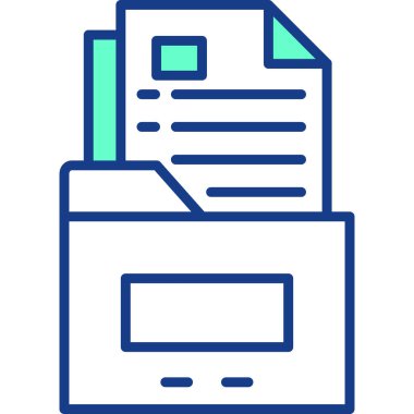 Belge. Web simgesi basit illüstrasyon