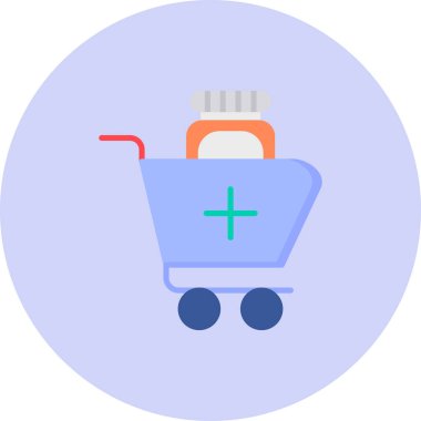 Araba ikonu. Ağ için basit alışveriş arabası vektör simgeleri çizimi