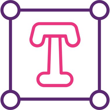 Bir benzin istasyonunun modern bir simgesinin vektör çizimi