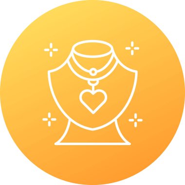 Kalp ikonu vektör illüstrasyonu