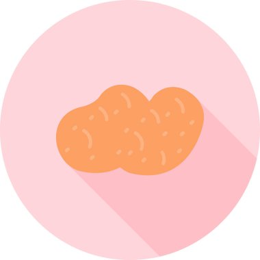 Ekmek. Web simgesi basit illüstrasyon