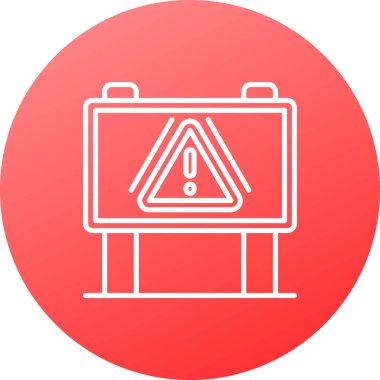 Acil durdurma simgesinin vektör illüstrasyonu