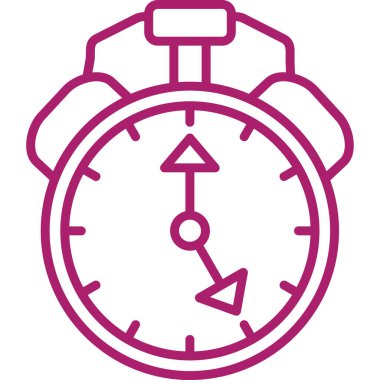 Saat simgesi vektör illüstrasyonu