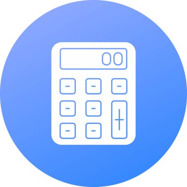 hesap makinesi simgesi vektör illüstrasyonu