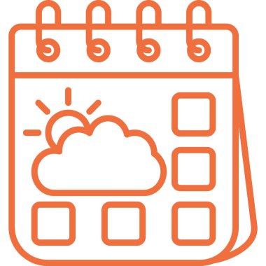 Takvim simgesi vektör illüstrasyonu