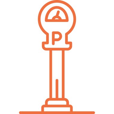 Park tabelası. Web simgesi basit illüstrasyon