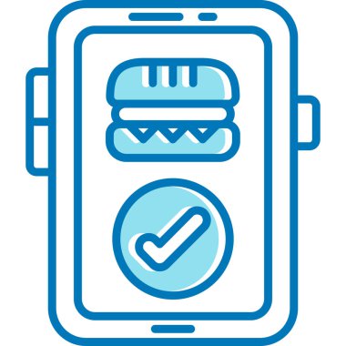 yiyecek ikonu vektör illüstrasyonu