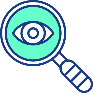 Göz simgesi. Web için görsel vektör simgelerinin basit çizimi