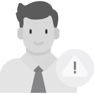 Büyüteci olan bir iş adamı, iş simgesi