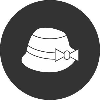 Şapka ve ikon sembolünün vektör çizimi. Bir dizi şapka ve hisse senedi vektör çizimi.