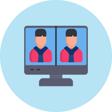 Bilgisayar. Web simgesi basit illüstrasyon