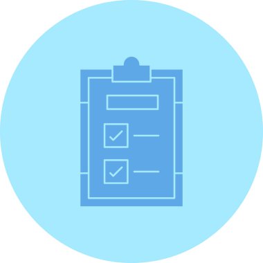 Kontrol listesi. Web simgesi basit illüstrasyon