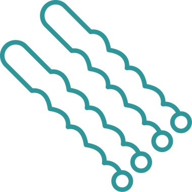 Saçlar. Web simgesi basit tasarım